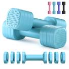Conjunto de Halteres Ajustáveis Zempox 2-5 lb com Cabo de TPU Conjunto de Halteres Ajustáveis Zempox 2-5 lb com Cabo de TPU