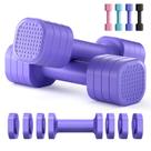 Conjunto de Halteres Ajustáveis Zempox 25 lb com Cabo Macio