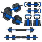 Conjunto de halteres VIVITORY ajustável com design hexagonal de até 20 kg