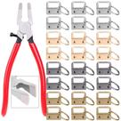 Conjunto de hardware Key Fob Shynek 40 unidades - Chaveiro de 2,54 cm com alicate