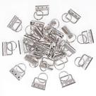 Conjunto de hardware Key Fob Sweet 45 unidades, 32 mm, prata