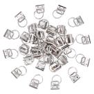 Conjunto de hardware Key Fob Sweet 45 unidades, prata, 20 mm