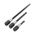 Conjunto De Hastes De Extensão Hexagonais De Liberação Rápida Para Furadeira Elétrica E Chave De Conjunto De Hastes De Extensão Hexagonais De Liberação Rápida Para Furadeira Elétrica E Chave De