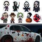 Conjunto de ímãs de carro de Halloween ROMINVIC, 9 peças que brilham no escuro