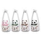 Conjunto de ímãs de geladeira, 4 peças de resina 3D Cute Panda com bolsa Take Me