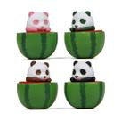 Conjunto de ímãs de geladeira Cute Panda em copo de melancia 4,5x5x5cm 20g