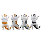 Conjunto de ímãs de geladeira Sleeping Cat 3D Resin Refrigerator 4 unidades