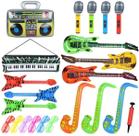Conjunto de instrumentos infláveis Pulchra 22 unidades com bomba de ar para crianças