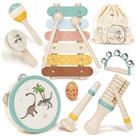 Conjunto de instrumentos musicais Lehoo Castle Xilofone Maracas 1-3Y