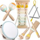 Conjunto de instrumentos musicais Montessori para crianças de 1 a 3 anos