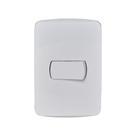 Conjunto de Interruptor Miluz Schneider Simples Horizontal 10A 250V Branco