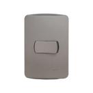 Conjunto de Interruptor Miluz Schneider Simples Horizontal 10A 250V Grafite Conjunto de Interruptor Miluz Schneider Simples Horizontal 10A 250V Grafite