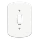 Conjunto De Interruptor Paralelo 10a 4x2 Fame Blanc Embutir