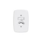 Conjunto de Interruptor Simples + 1 tomada 2P+T 20A - Pluzie