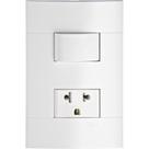 Conjunto de Interruptor Simples + Tomada 2p+t 10a 250v - Schneider Electric