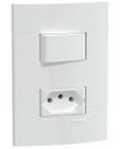 Conjunto de interruptor+tomada 10a 250v schneider