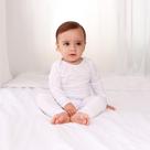 Conjunto de Inverno Bebê Body e Calça Peluciado Térmico RN ao G Branco