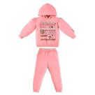 Conjunto de Inverno com Blusão e Calça em Moletom Infantil Feminino - Up Baby