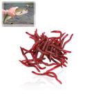 Conjunto de iscas macias de pesca Zerone Fake Worms Silicone (200 unidades)
