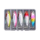 Conjunto De Iscas Metálicas 5 Peças Aorace 10G 20G 30G 40G Isca Artificial Para Pesca De Bass Com