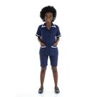 Conjunto de Jaleco e Bermuda em Algodão para Copeira, Faxineira, Doméstica, Arrumadeira