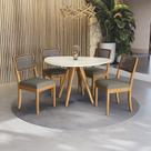 Conjunto de Jantar 4 Cadeiras Lola e Mesa Duna Madeira Maciça Conjunto de Jantar 4 Cadeiras Lola e Mesa Duna Madeira Maciça