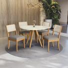 Conjunto de Jantar 4 Cadeiras Lola e Mesa Duna Madeira Maciça Conjunto de Jantar 4 Cadeiras Lola e Mesa Duna Madeira Maciça