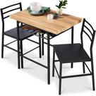 Conjunto de jantar Best Choice Products 80x53x77cm Oak Black 3 unidades