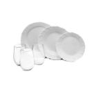 Conjunto De Jantar Branco 24 Peças Pratos E Copos Barato