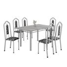 Conjunto de Jantar Brenda 6 Lugares 140x75 Granito Tópazio