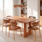 Conjunto de Jantar com Mesa Tali 180cm e 6 Cadeiras Ema CabeCasa MadeiraOriginals Marrom Conjunto de Jantar com Mesa Tali 180cm e 6 Cadeiras Ema CabeCasa MadeiraOriginals Marrom
