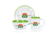 Conjunto de jantar de louça Ukonic Friends Central Perk de 3 peças