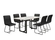 Conjunto de Jantar Itália com 6 Cadeiras Base Goiás BM Tubulares Conjunto de Jantar Itália com 6 Cadeiras Base Goiás BM Tubulares