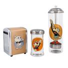Conjunto de jantar JUST FUNKY Cuphead Retro com dispensador de guardanapos/açúcar