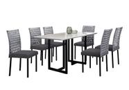 Conjunto de Jantar Lisboa com 6 Cadeiras Base Goiás BM Tubulares