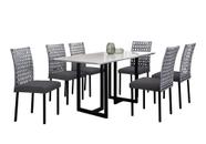 Conjunto de Jantar Lisboa com 6 Cadeiras Base Goiás BM Tubulares