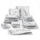Conjunto de Jantar MALACASA Flora Porcelana 26 Peças para 6 Pessoas