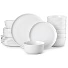 Conjunto de Jantar MALACASA LEXI 24 Peças em Porcelana Branca