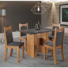 Conjunto de Jantar Mesa Retangular Shake com 4 Cadeiras Dalas