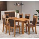 Conjunto de Jantar Mesa Retangular Timbo com 6 Cadeiras Dalas Yescasa Conjunto de Jantar Mesa Retangular Timbo com 6 Cadeiras Dalas Yescasa