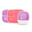 Conjunto de jantar Munchkin Splash Toddler Divided Plate Bowl 4 peças