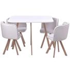 Conjunto de Jantar Pizza Branco Natural