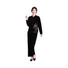 Conjunto De Jaqueta De Veludo plus Size Para Mulheres Com Bordado Vintage E Calças, 2 Peças Conjunto De Jaqueta De Veludo plus Size Para Mulheres Com Bordado Vintage E Calças, 2 Peças