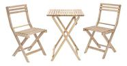 Conjunto De Jardim Dobrável 3 Peças De Madeira Mesa Cadeira Conjunto De Jardim Dobrável 3 Peças De Madeira Mesa Cadeira