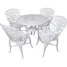 Conjunto De Jardim Modelo Primavera Mesa E 4 Cadeiras