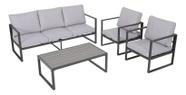 Conjunto De Jardim Rattan 4 Pecas Sofa E Mesa