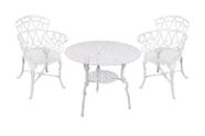 Conjunto de Jardim Viena com Mesa + 2 Poltronas Varanda Sacada