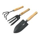 Conjunto De Jardinagem Crianças 3 Peças Pá Rastelo E Garfo