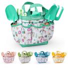 Conjunto de jardinagem Grenebo Kids com espátula de metal, pá, chapéu e muito mais