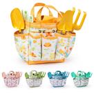 Conjunto de jardinagem Grenebo Kids com espátula de metal, pá, chapéu e muito mais